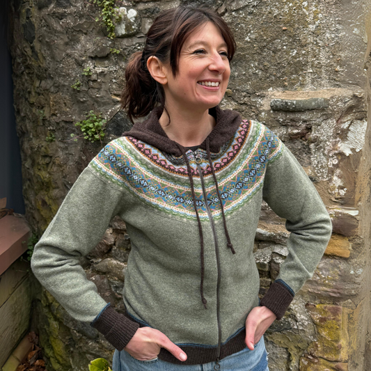 Alpine Hooded Cardigan - Willow