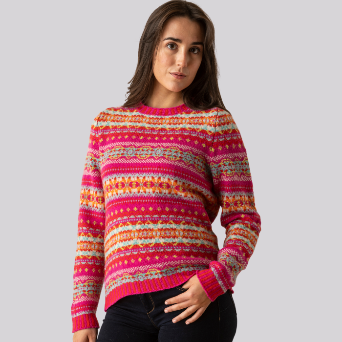 Kinross Fairisle Sweater | ERIBÉ Knitwear | Made In Scotland