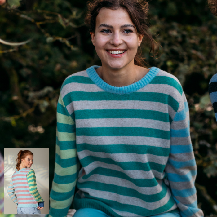 Stobo Stripe Sweater - Reversible